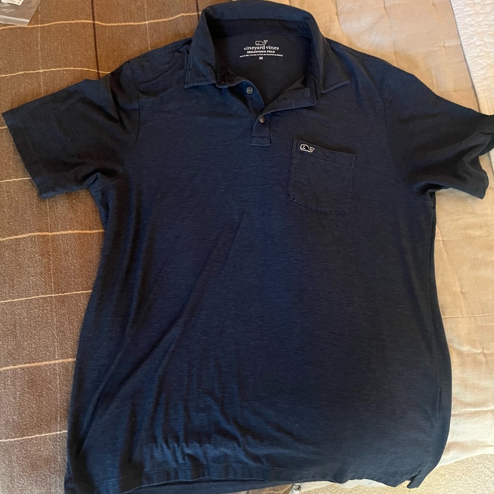 Vineyard Vines Men's Edgartown Dark Blue Polo Shirt